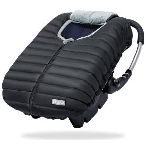 imageOrzbow Winter Car Seat Cover  Baby Car Seat Cocoon Cover for Boys ampamp Girls Warm Carseat Canopy Cover to Protect Baby from Wind Rain ampamp Snow Waterproof Universal Fit for Infant Car Seat GreyBlack