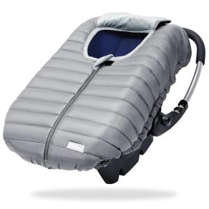 imageOrzbow Winter Car Seat Cover  Baby Car Seat Cocoon Cover for Boys ampamp Girls Warm Carseat Canopy Cover to Protect Baby from Wind Rain ampamp Snow Waterproof Universal Fit for Infant Car Seat GreyLight Grey