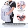 imageOrzbow AllSeason Baby Carrier Cover  Universal Waterproof ampamp Windproof Infant Carrier Cover with Rain and Sun Hood Baby Wearing Sling Cover with Pockets for All Season Grey RabbitGrey