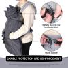 imageOrzbow AllSeason Baby Carrier Cover  Universal Waterproof ampamp Windproof Infant Carrier Cover with Rain and Sun Hood Baby Wearing Sling Cover with Pockets for All Season Grey RabbitDark Grey