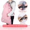 imageOrzbow AllSeason Baby Carrier Cover  Universal Waterproof ampamp Windproof Infant Carrier Cover with Rain and Sun Hood Baby Wearing Sling Cover with Pockets for All Season Grey RabbitPink