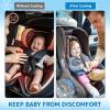 imageOrzbow Summer Car Seat Cooler Pad for Toddler with Removable Ice Pack Baby Cooling Mat for Child Car Seats and Strollers Portable Car Cooling Seat Ice Cushion Keeping Baby Cool in The Summer BlueGray With 6 Ice Packs