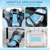 imageOrzbow Summer Car Seat Cooler Pad for Toddler with Removable Ice Pack Baby Cooling Mat for Child Car Seats and Strollers Portable Car Cooling Seat Ice Cushion Keeping Baby Cool in The Summer BlueBlue With 4 Ice Packs
