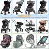 imageOrzbow Universal Mosquito Net for Stroller Baby Bug Net with TwoWay Zippers ampamp Storage Bag Breathable ampamp Foldable Mosquito Nets for Strollers Car Seat Bassinet Cradle Portable Mini Crib BlackStroller Net Cover  Black