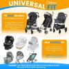 imageOrzbow Universal Mosquito Net for Stroller Baby Bug Net with TwoWay Zippers ampamp Storage Bag Breathable ampamp Foldable Mosquito Nets for Strollers Car Seat Bassinet Cradle Portable Mini Crib BlackStroller Net Shade Cover  Black
