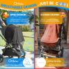 imageOrzbow Universal Mosquito Net for Stroller Baby Bug Net with TwoWay Zippers ampamp Storage Bag Breathable ampamp Foldable Mosquito Nets for Strollers Car Seat Bassinet Cradle Portable Mini Crib BlackStroller Net Shade Cover  Grey