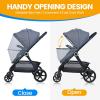 imageOrzbow Universal Mosquito Net for Stroller Baby Bug Net with TwoWay Zippers ampamp Storage Bag Breathable ampamp Foldable Mosquito Nets for Strollers Car Seat Bassinet Cradle Portable Mini Crib BlackStroller Net Cover  Dark Grey