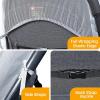 imageOrzbow Universal Mosquito Net for Stroller Baby Bug Net with TwoWay Zippers ampamp Storage Bag Breathable ampamp Foldable Mosquito Nets for Strollers Car Seat Bassinet Cradle Portable Mini Crib BlackStroller Net Cover  Grey