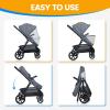 imageOrzbow Universal Mosquito Net for Stroller Baby Bug Net with TwoWay Zippers ampamp Storage Bag Breathable ampamp Foldable Mosquito Nets for Strollers Car Seat Bassinet Cradle Portable Mini Crib BlackStroller Net Cover  Grey