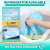 imageOrzbow Universal Stroller Cooling Pad Double Sided Car Seat Cooler Liner Gel Baby Cooling Pad Cushion for Strollers Car Seats High Chair Swing Cribs Keep Baby Cool in SummerBlue  Snowflakes Pattern