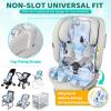 imageOrzbow Universal Stroller Cooling Pad Double Sided Car Seat Cooler Liner Gel Baby Cooling Pad Cushion for Strollers Car Seats High Chair Swing Cribs Keep Baby Cool in SummerLight Blue  Snowy Scenery Pattern