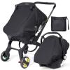 imageOrzbow Car Seat Sun Shade Cover Universal Car Seat Cover with Storage Bag See Through Mesh Shade Cover Compatible with Doona Breathable and Blocks UP to 99 of The Suns RaysUPF 50 BlackCarseat Shade  Black