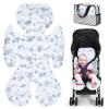imageOrzbow Universal Stroller Cooling Pad Double Sided Car Seat Cooler Liner Gel Baby Cooling Pad Cushion for Strollers Car Seats High Chair Swing Cribs Keep Baby Cool in SummerGray  Stars Pattern