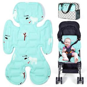 imageOrzbow Universal Stroller Cooling Pad Double Sided Car Seat Cooler Liner Gel Baby Cooling Pad Cushion for Strollers Car Seats High Chair Swing Cribs Keep Baby Cool in SummerBlue  Bear Pattern