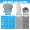imageOrzbow Car Seat Cooling Pad with Waterproof Liner Gel Car Seat Cooler Pad for Babies Summer Potty Training Protector Mat Cushion for Carseats and Strollers Easy to Clean Reversible Cool BlueGray