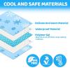 imageOrzbow Car Seat Cooling Pad with Waterproof Liner Gel Car Seat Cooler Pad for Babies Summer Potty Training Protector Mat Cushion for Carseats and Strollers Easy to Clean Reversible Cool BlueBlue w Bag