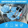 imageOrzbow Car Seat Cooling Pad with Waterproof Liner Gel Car Seat Cooler Pad for Babies Summer Potty Training Protector Mat Cushion for Carseats and Strollers Easy to Clean Reversible Cool BlueBlue w Bag