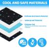 imageOrzbow Car Seat Cooling Pad with Waterproof Liner Gel Car Seat Cooler Pad for Babies Summer Potty Training Protector Mat Cushion for Carseats and Strollers Easy to Clean Reversible Cool BlueBlack w Bag