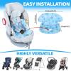 imageOrzbow Car Seat Cooling Pad with Waterproof Liner Gel Car Seat Cooler Pad for Babies Summer Potty Training Protector Mat Cushion for Carseats and Strollers Easy to Clean Reversible Cool BlueBlue w Bag