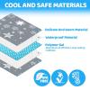 imageOrzbow Car Seat Cooling Pad with Waterproof Liner Gel Car Seat Cooler Pad for Babies Summer Potty Training Protector Mat Cushion for Carseats and Strollers Easy to Clean Reversible Cool BlueGray