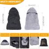 imageOrzbow Winter Baby Carrier Cover with Detachable Hood Waterproof ampamp Windproof Universal for Carriers ampamp Waist Stools Baby Bunting Bag for Car Seats ampamp Strollers with Storage Bag BlackBlack  Polyester Pongee