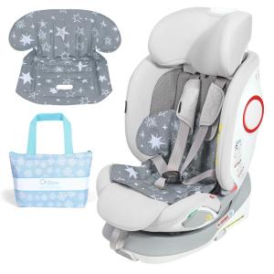 imageOrzbow Car Seat Cooling Pad with Waterproof Liner Gel Car Seat Cooler Pad for Babies Summer Potty Training Protector Mat Cushion for Carseats and Strollers Easy to Clean Reversible Cool BlueGray W Bag