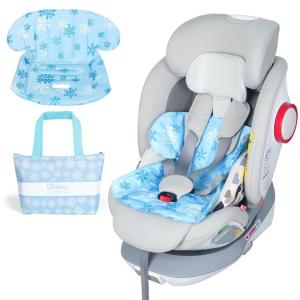 imageOrzbow Car Seat Cooling Pad with Waterproof Liner Gel Car Seat Cooler Pad for Babies Summer Potty Training Protector Mat Cushion for Carseats and Strollers Easy to Clean Reversible Cool BlueBlue w Bag