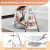 image:imageOrzbow 2in1 Baby Bouncer Portable Bouncer Seat for Infant to Toddler with Removable Cushion Angle Adjustable 09 Months Up to 21lbs Ergonomic Design Classic GrayClassic Gray