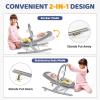 image:imageOrzbow 2in1 Baby Bouncer Portable Bouncer Seat for Infant to Toddler with Removable Cushion Angle Adjustable 09 Months Up to 21lbs Ergonomic Design Classic GrayDeluxe Gray