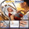 image:imageOrzbow 2in1 Baby Bouncer Portable Bouncer Seat for Infant to Toddler with Removable Cushion Angle Adjustable 09 Months Up to 21lbs Ergonomic Design Classic GrayWood Grain
