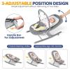 image:imageOrzbow 2in1 Baby Bouncer Portable Bouncer Seat for Infant to Toddler with Removable Cushion Angle Adjustable 09 Months Up to 21lbs Ergonomic Design Classic GrayDeluxe Gray
