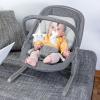 image:imageOrzbow 2in1 Baby Bouncer Portable Bouncer Seat for Infant to Toddler with Removable Cushion Angle Adjustable 09 Months Up to 21lbs Ergonomic Design Classic GrayDeluxe Gray