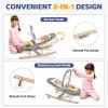 image:imageOrzbow 2in1 Baby Bouncer Portable Bouncer Seat for Infant to Toddler with Removable Cushion Angle Adjustable 09 Months Up to 21lbs Ergonomic Design Classic GrayWood Grain