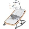 image:imageOrzbow 2in1 Baby Bouncer Portable Bouncer Seat for Infant to Toddler with Removable Cushion Angle Adjustable 09 Months Up to 21lbs Ergonomic Design Classic GrayClassic Gray