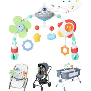 image:imageOrzbow Stroller Arch Toy for Baby Musical Carseat Toys Hanging with Teething Baby Mobile for Crib Bassinet Car Seat and Bouncer Car Seat Activity Toy for Babies 012 MonthsSpace
